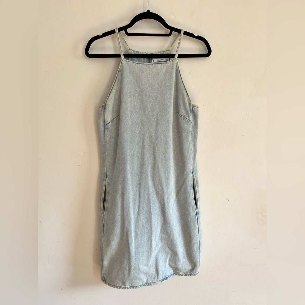Mango denim dress with pockets